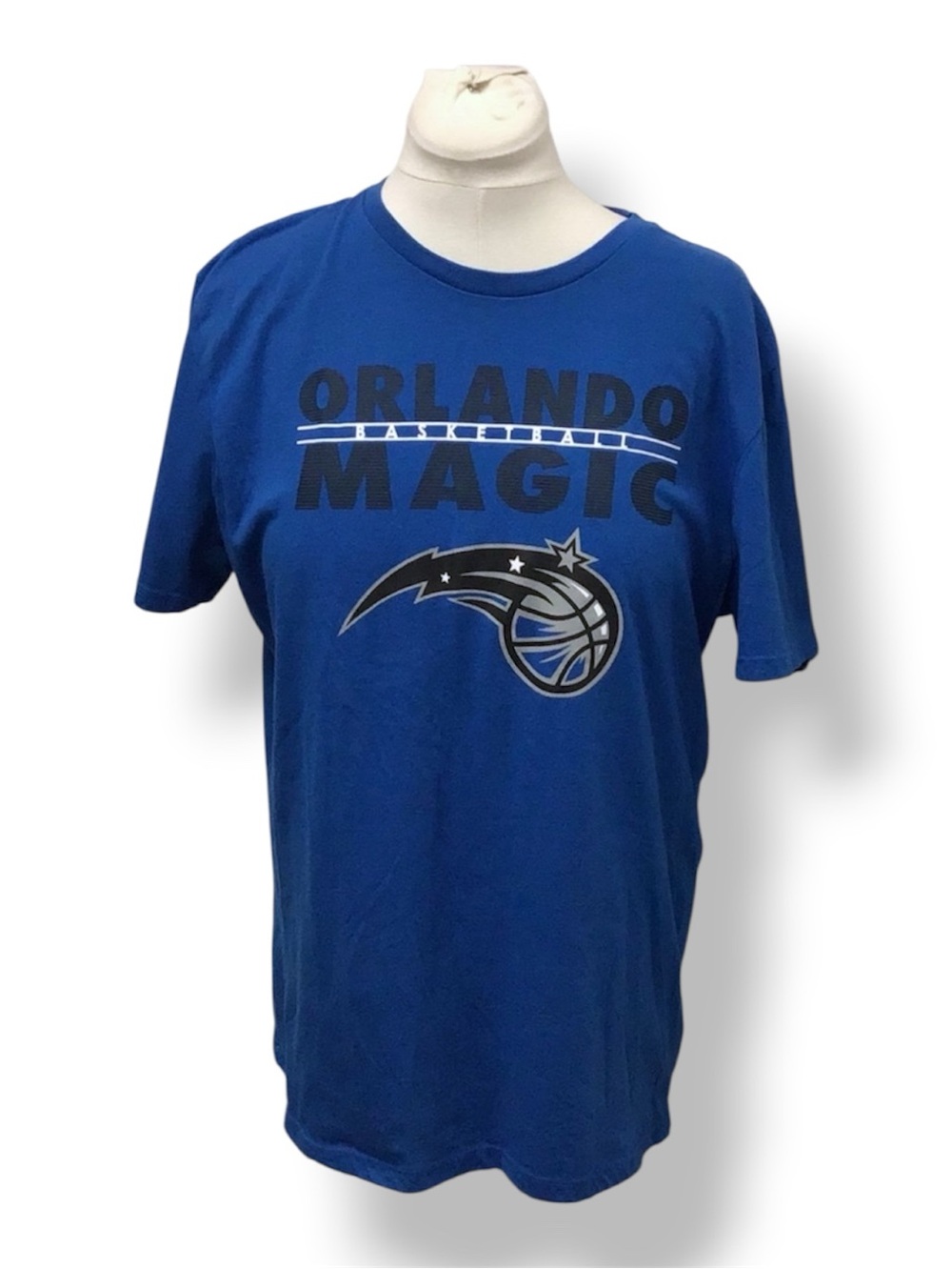 NBA Mens Short Sleeve Orlando Magic Team Sport Graphic Tee Shirt Blue XL